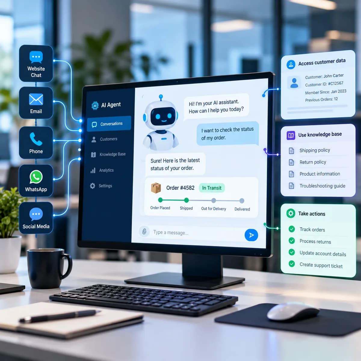 AI customer service agent