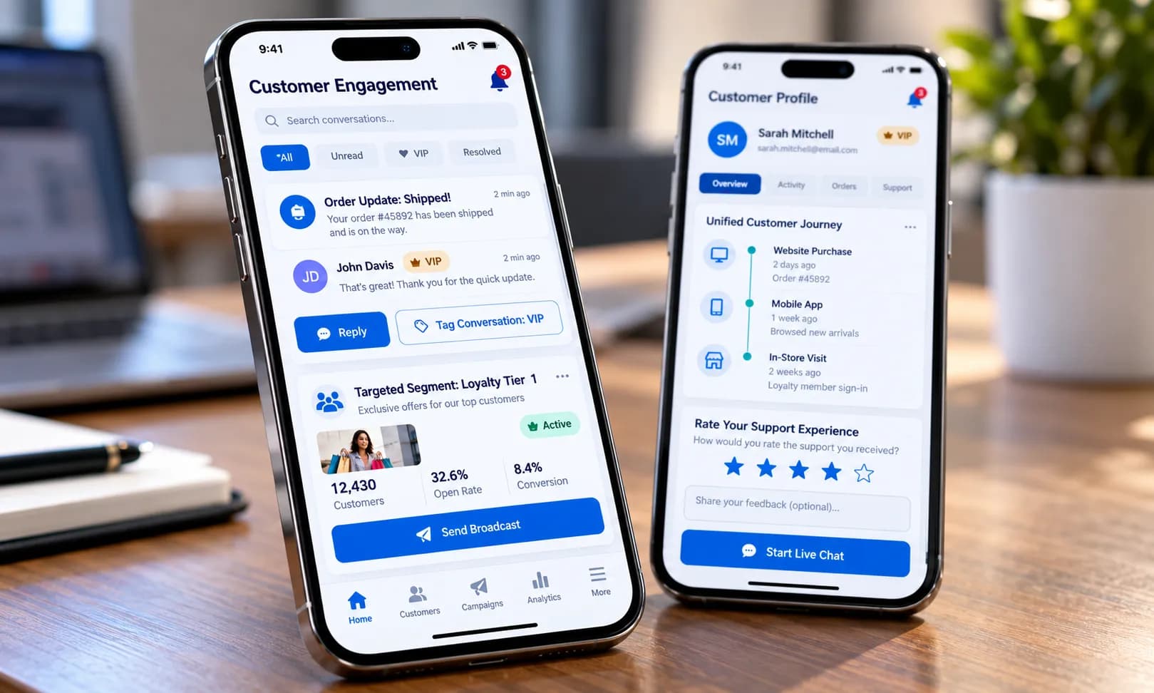 Customer engagement applications