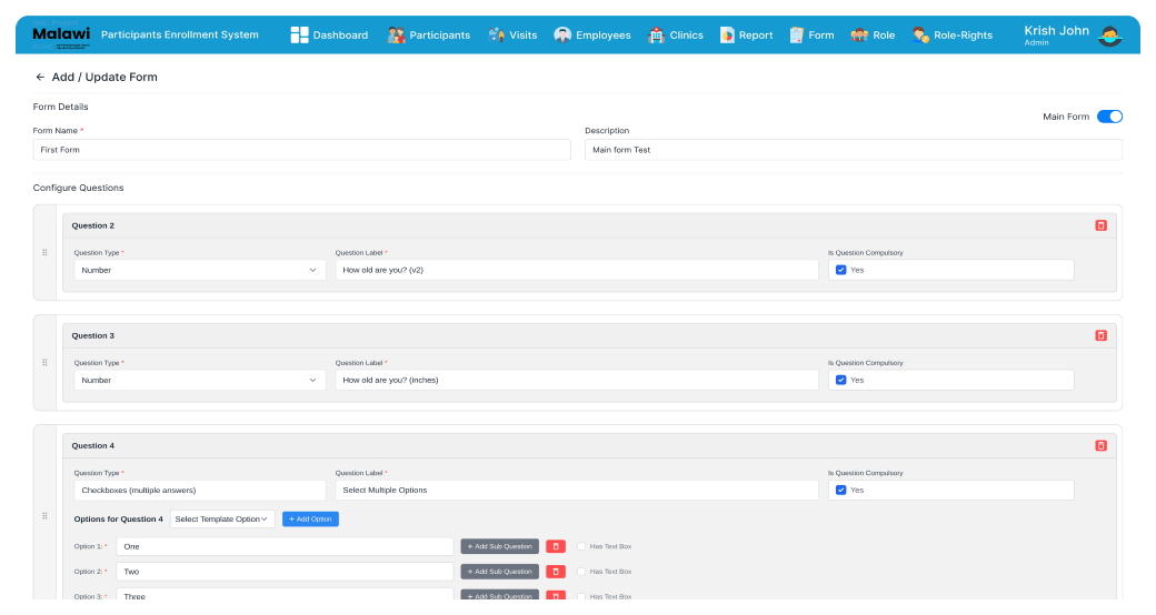 Add update biometric enrollment platform