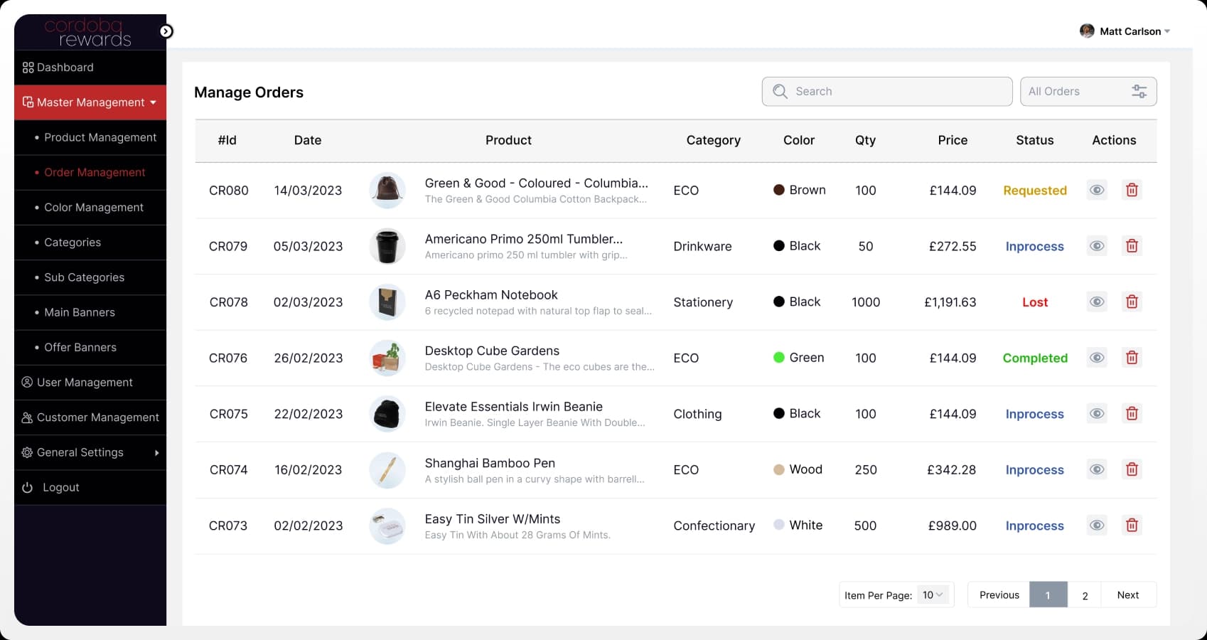 Cordoba Rewards Scalable Rewards Platform