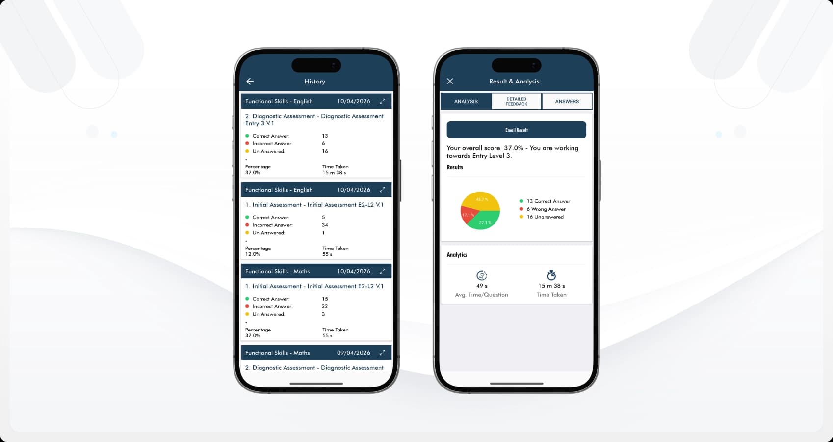 Nocn learner test app