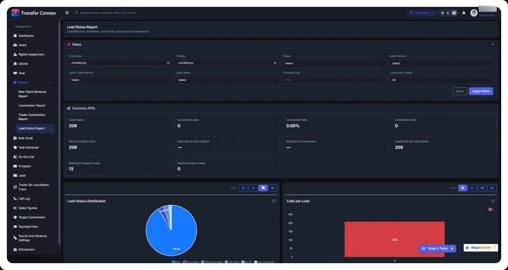 Report platform money movement